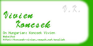 vivien koncsek business card